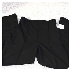 Black wide leg pant